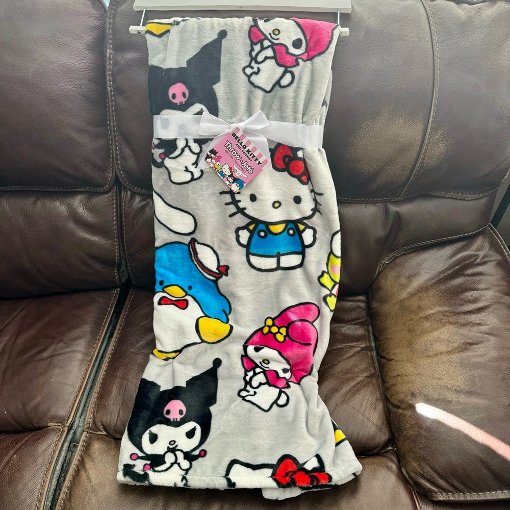 Hello Kitty & Friends 60” x 70” Plush Throw Blanket